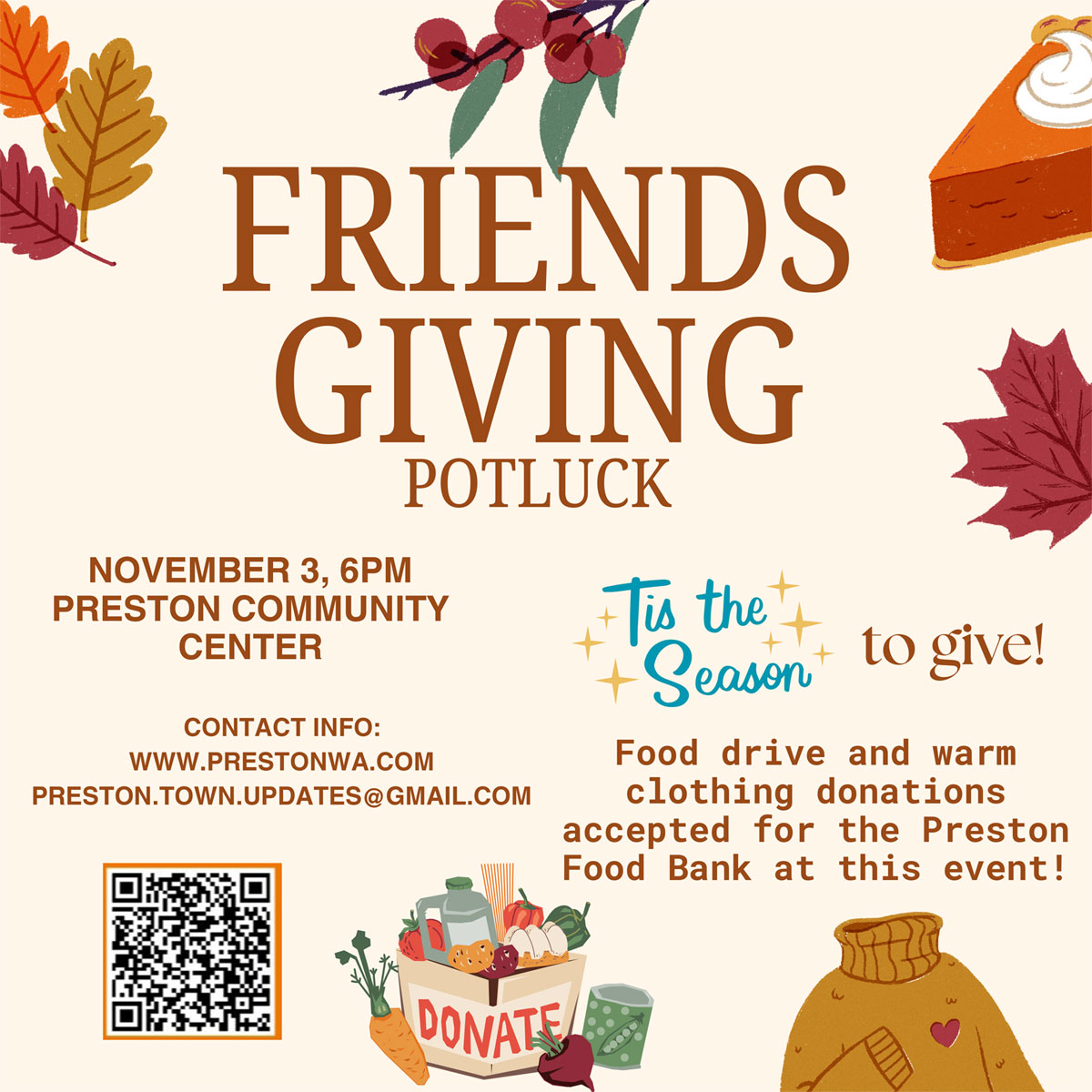 Friendsgiving Potluck!