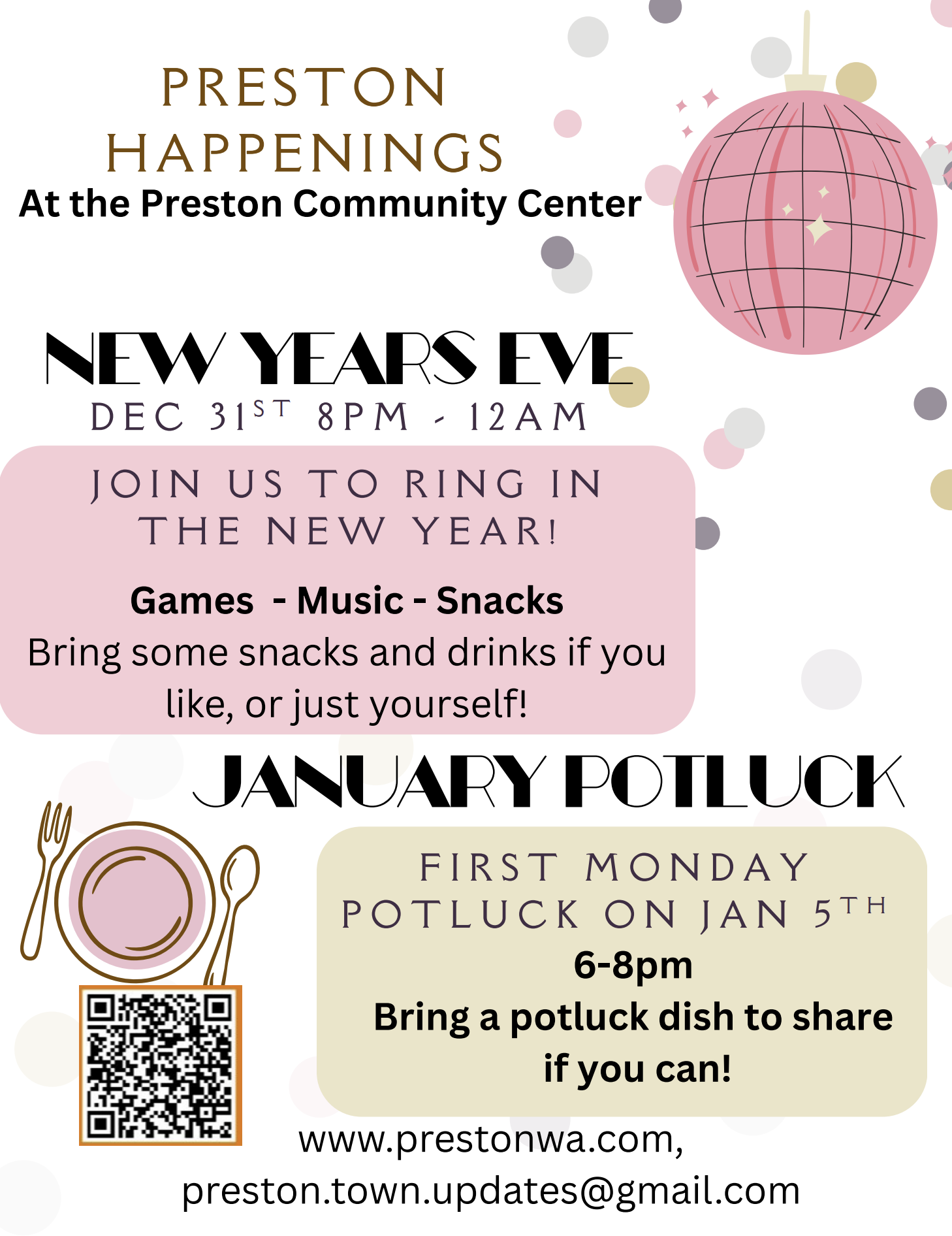 Dec & Jan Community Events